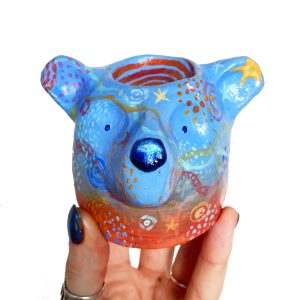 Bear Incense Holder – Bubbly Rainbow