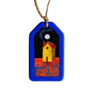 Hand Painted Necklace – Little Yellow House