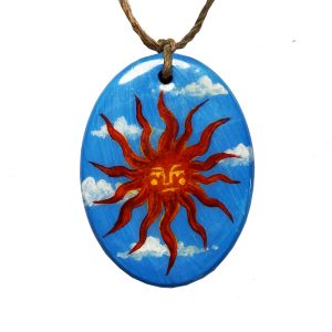 Hand Painted Necklace – Sun Day