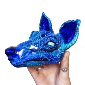 Fox Spirit Incense Holder – Blue