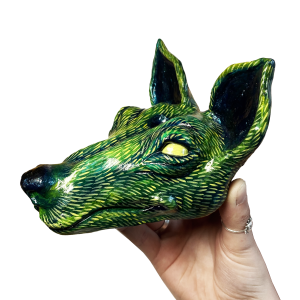 Fox Spirit Incense Holder – Green