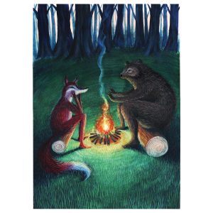 Campfire – A4 Print