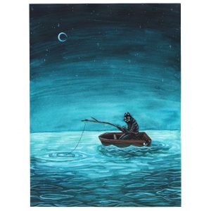 Catching Dinner – A4 Print